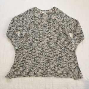 Maurices Speckled A Frame Knit Sweater‎ Tunic W Size 3 Black White Gray Sparkle